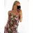 Women's Strapless Summer Dress (S/M ONE SIZE) VISCOSE AINUOSI FRENCH FASHION FMPZM23A122-2