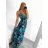 Women's Strapless Summer Dress (S/M ONE SIZE) VISCOSE AINUOSI FRENCH FASHION FMPZM23A097-1