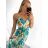 Women's Strapless Summer Dress (S/M ONE SIZE) VISCOSE AINUOSI FRENCH FASHION FMPZM23A097-1