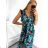 Women's Long Chiffon Short Sleeve Dress (S/M ONE SIZE) ITALIAN FASHION FMPZM23A082-3