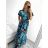 Women's Long Sleeve Summer Dress (S/M, L/XL ONE SIZE) VISCOSE AINUOSI FRENCH FASHION FMPZM23A081-6