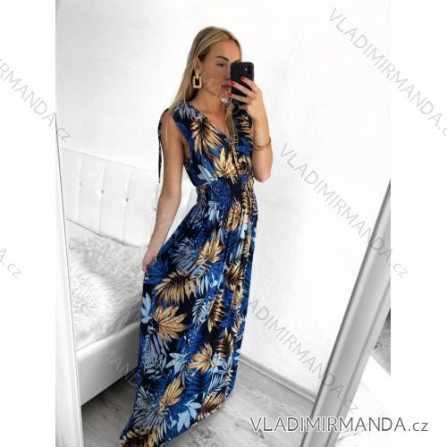 Women's Summer Sleeveless Long Dress (S/M ONE SIZE) ICECOOL AINUOSI FRENCH FASHION FMPZM23023-4