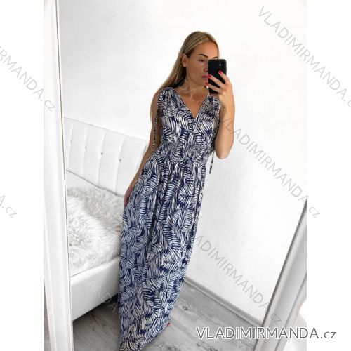 Women's Summer Sleeveless Long Dress (S/M ONE SIZE) ICECOOL AINUOSI FRENCH FASHION FMPZM23023-4