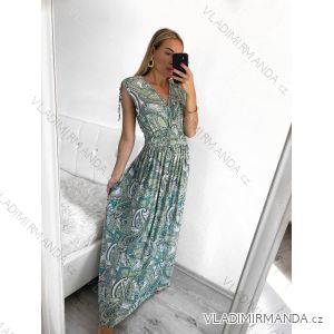 Women's Summer Sleeveless Long Dress (S/M ONE SIZE) ICECOOL AINUOSI FRENCH FASHION FMPZM23023-4