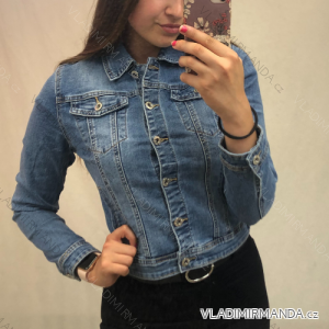 Women's oversized denim jacket (XL-6XL) M.SARA MSR23AM2216-4