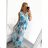 Long summer dress with straps for women (S/M ONE SIZE) ITALIAN FASHION IMD23231