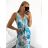 Long summer dress with straps for women (S/M ONE SIZE) ITALIAN FASHION IMD23231