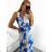 Long summer dress with straps for women (S/M ONE SIZE) ITALIAN FASHION IMD23231