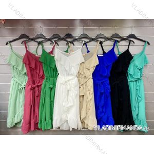 Women's Long Chiffon Short Sleeve Dress (S/M ONE SIZE) ITALIAN FASHION IMWGS231048