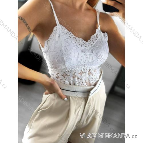 Women's Strappy Crop Top (S/M ONE SIZE) ITALIAN FASHION IMWK231202