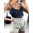 T-shirt short sleeve women (UNI S / L) ITALIAN FASHION IMK20128 S/M béžová