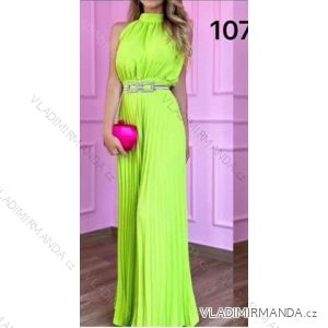 Women's Long Chiffon Short Sleeve Dress (S/M ONE SIZE) ITALIAN FASHION IMWGM23456