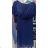 Women's Long Knitted Turtleneck Short Sleeve Dress (S/M ONE SIZE) ITALIAN FASHION IMM22FD51751