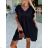 Women's Oversize Short Sleeve Summer Muslin Dress (S/M ONE SIZE) ITALIAN FASHION IMWGB232309