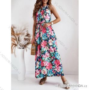 Women's Long Elegant Sleeveless Dress (S/M ONE SIZE) ITALIAN FASHION IMWGB232315