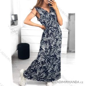 Women's Elegant Icecool Sleeveless Long Dress (M/L, XL/XXL) AINUOSI ITALIAN FASHION IMB2322-22