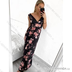 Šaty dlouhé elegantní bez rukávu dámské (S/M ONE SIZE) ITALSKá MODA IM323009-4