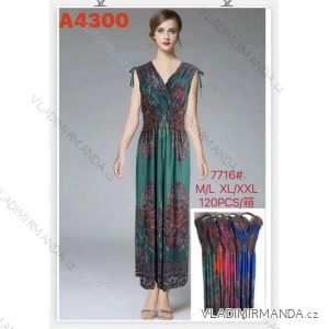 Women's Long Elegant Icecool Sleeveless Dress (M/L, XL/2XL) AINUOSI ITALIAN FASHION IMB237716