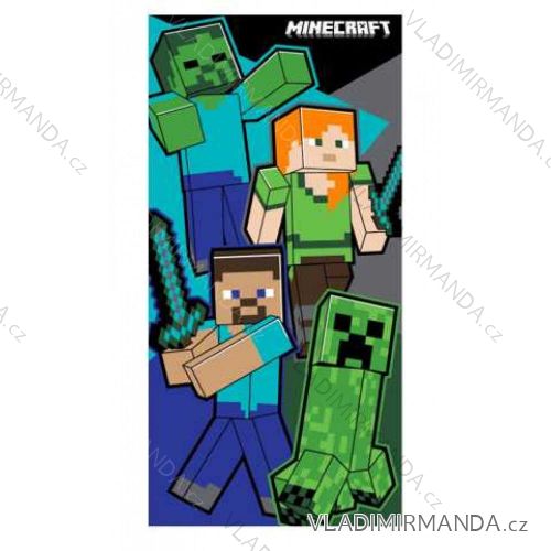 Osuška plážová Minecraft bavlněná chlapecká (70 x 140 cm) SETINO 23MNC-T003