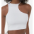 Top croptop bez rukávu dámský (S/M ONE SIZE) ITALSKÁ MÓDA IMPBB232L23275