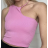 Top croptop bez rukávu dámský (S/M ONE SIZE) ITALSKÁ MÓDA IMPBB232L23275