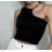 Top croptop bez rukávu dámský (S/M ONE SIZE) ITALSKÁ MÓDA IMPBB232L23275