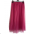 Women's Tulle Long Skirt (S/M/L ONE SIZE) ITALIAN FASHION IMC23061