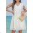 Women's Summer Boho Lace Sleeveless Dress (S/M ONE SIZE) ITALIAN FASHION IMPEM2323079