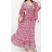 Women's Long Summer 3/4 Long Sleeve Dress (S/M ONE SIZE) INDIAN FASHION IMPEM23 AM319G