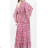 Women's Long Summer 3/4 Long Sleeve Dress (S/M ONE SIZE) INDIAN FASHION IMPEM23 AM319G