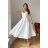 Women's Plus Size (42-46) Long Elegant Party Sleeveless Dress POLISH FASHION PMLBC23265-10 38 white