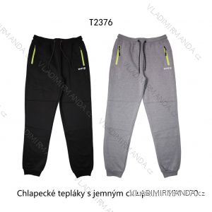 Tepláky s jemným chlupem dlouhé dětské dorost chlapecké (134-170) WOLF T2376