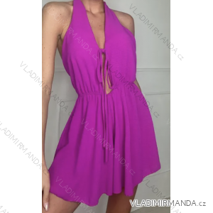 Women's Sleeveless Summer Dress (S/M ONE SIZE) ITALIAN FASHION IMPBB23207sA