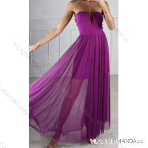 Langes, elegantes, ärmelloses Carmen-Sommerkleid für Damen (S/M EINHEITSGRÖSSE) ITALIAN FASHION IMPBB23A119421