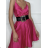 Women's Summer Elegant Strapless Dress (S/M ONE SIZE) ITALIAN FASHION IMPBB23O968