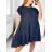 Women's Summer Short Sleeve Dress (S / M ONE SIZE) ITALIAN FASHION IMWB22017 S/M black