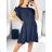 Women's Summer Short Sleeve Dress (S / M ONE SIZE) ITALIAN FASHION IMWB22017 S/M black