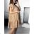 Women's Summer Short Sleeve Dress (S / M ONE SIZE) ITALIAN FASHION IMWB22017 S/M black