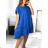 Women's Summer Short Sleeve Dress (S / M ONE SIZE) ITALIAN FASHION IMWB22017 S/M black