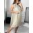 Women's Long Chiffon Short Sleeve Dress (S/M ONE SIZE) ITALIAN FASHION IMWGS231048