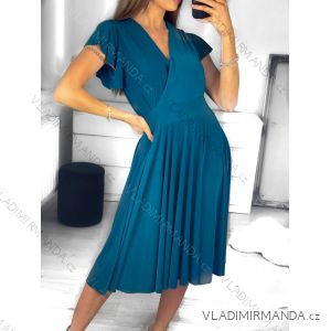 Women's Elegant Summer Short Sleeve Dress (S/M ONE SIZE) ITALIAN FASHION IMWGB231614