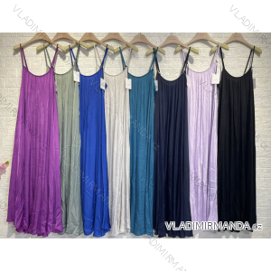 Long summer dress with straps for women (S/M ONE SIZE) ITALIAN FASHION IMPGM235336