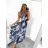 Women's summer icecool sleeveless long dress (S/M/L ONE SIZE) ITALIAN FASHION IMM22974 M / L blue