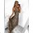 Long summer dress with straps for women (S/M ONE SIZE) ITALIAN FASHION IMM23M2886H