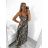 Long summer dress with straps for women (S/M ONE SIZE) ITALIAN FASHION IMM23M2886H