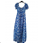 Women's Summer Carmen Long Dress SANTORINI (S/M ONE SIZE) ITALIAN FASHION IMPBB2323598