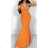 Women's long summer elegant dress with straps (S/M ONE SIZE) ITALIAN FASHION IMPLP2372971075