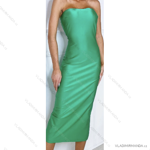 Women's Elegant Carmen Sleeveless Dress (S/M ONE SIZE) ITALIAN FASHION IMPBB23A118155