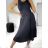 Sukně středně dlouhá skládaná s páskem dámská (S/M ONE SIZE) ITALSKÁ MÓDA IMWKK23795/DU S/M béžová