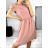 Sleeveless summer dress for women (uni sm) ITALIAN FASHION IMD20550 S/M Old-pink